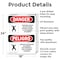 Signmission 24 in H x 18 in W, Aluminum, Rectangle, Confined Space Do Not Enter Bilingual OS-2PACK-DS-A-1824-VS-1083 - alternate 7